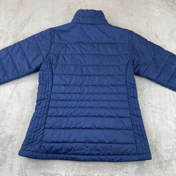 Marmot Jacket Big Kids Small Navy Blue Puffer Full Zip Mock Neck Zip Pockets - Picture 7 of 13